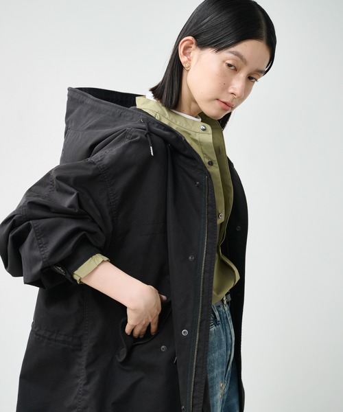 kha:ki（カーキ）の「「KHA:KI / カーキ」NEW TYPE-51 PARKA（ミリタリージャケット・レディース・オフホワイト/ブラック/マルチ/オリーブ・1）」の20枚目の写真