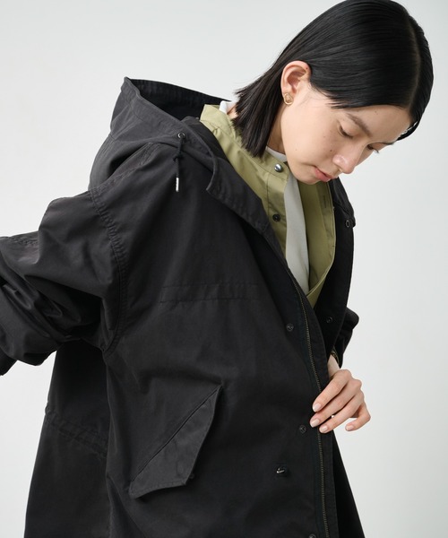 kha:ki（カーキ）の「「KHA:KI / カーキ」NEW TYPE-51 PARKA（ミリタリージャケット・レディース・オフホワイト/ブラック/マルチ/オリーブ・1）」の22枚目の写真