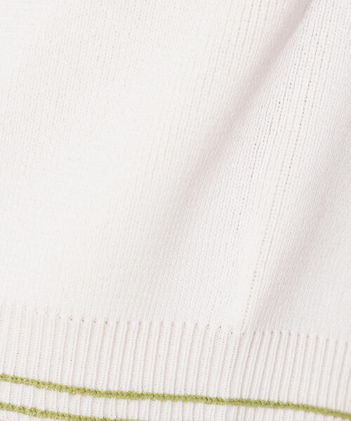 N.（N. Natural Beauty Basic）（エヌエヌナチュラルビューティーベーシック）の「ラインコンパクトニット（ニット/セーター・レディース・オレンジ/オフホワイト/ネイビー・MEDIUM）」の20枚目の写真