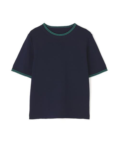 N.（N. Natural Beauty Basic）（エヌエヌナチュラルビューティーベーシック）の「ラインコンパクトニット（ニット/セーター・レディース・オレンジ/オフホワイト/ネイビー・MEDIUM）」の19枚目の写真