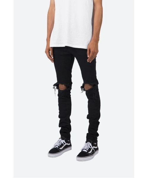 mnml（ミニマル）の「【mnml】X1 STRETCH DENIM [I]（デニムパンツ・メンズ・ブルー系その他/ライトブルー/ブラック・28/29/30/32/34/36/38）」の2枚目の写真