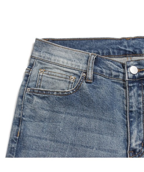 mnml（ミニマル）の「【mnml】X1 STRETCH DENIM [I]（デニムパンツ・メンズ・ブルー系その他/ライトブルー/ブラック・28/29/30/32/34/36/38）」の14枚目の写真