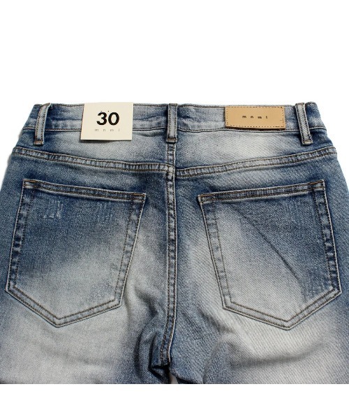 mnml（ミニマル）の「【mnml】X1 STRETCH DENIM [I]（デニムパンツ・メンズ・ブルー系その他/ライトブルー/ブラック・28/29/30/32/34/36/38）」の13枚目の写真