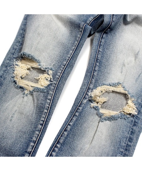 mnml（ミニマル）の「【mnml】X1 STRETCH DENIM [I]（デニムパンツ・メンズ・ブルー系その他/ライトブルー/ブラック・28/29/30/32/34/36/38）」の11枚目の写真