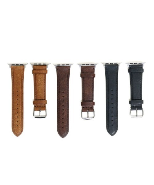 sot(ソット)の「sot(ソット)公式 プエブロレザー Apple watch バンド 42/44(デジタル腕時計・メンズ・ブラック/ダークブラウン/キャメル・42-44)」の12枚目の写真
