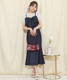 ウィルセレクション　ラクーンファー七分袖ワンピース　新品 WILLSELECTION（ウィルセレクション）の「ラクーンファー七分袖