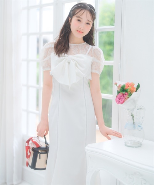 Reinaさん専用 セール】ドレープリボンマーメイドジャンスカ（ワンピース