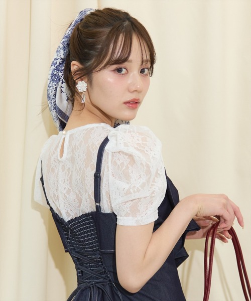 WILLSELECTION(ウィルセレクション)の「ドレープリボンマーメイドジャンスカ(ワンピース・レディース・ブラック/オフホワイト/ネイビー・FREE)」の10枚目の写真