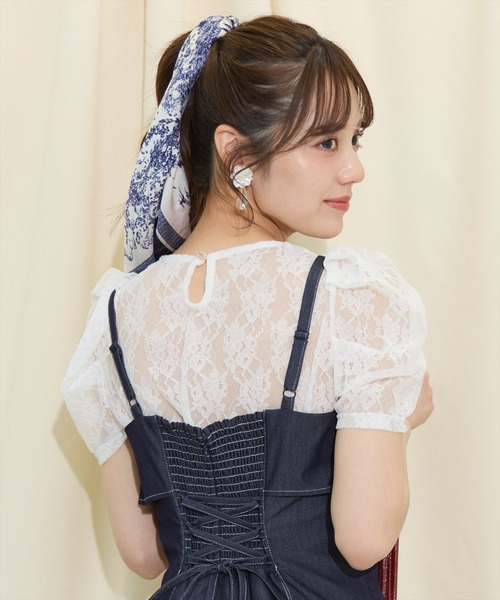 WILLSELECTION(ウィルセレクション)の「ドレープリボンマーメイドジャンスカ(ワンピース・レディース・ブラック/オフホワイト/ネイビー・FREE)」の9枚目の写真