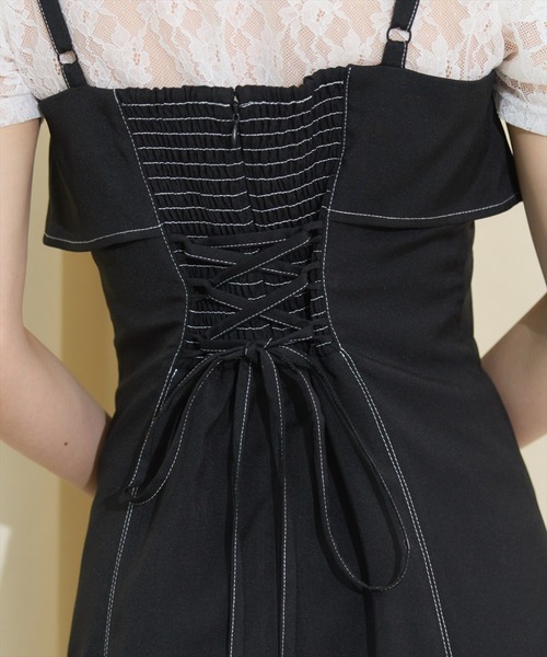 WILLSELECTION(ウィルセレクション)の「ドレープリボンマーメイドジャンスカ(ワンピース・レディース・ブラック/オフホワイト/ネイビー・FREE)」の20枚目の写真