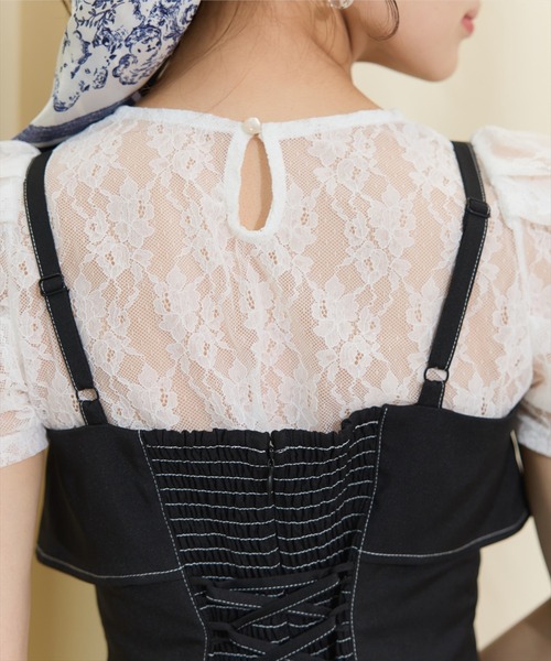 WILLSELECTION(ウィルセレクション)の「ドレープリボンマーメイドジャンスカ(ワンピース・レディース・ブラック/オフホワイト/ネイビー・FREE)」の19枚目の写真