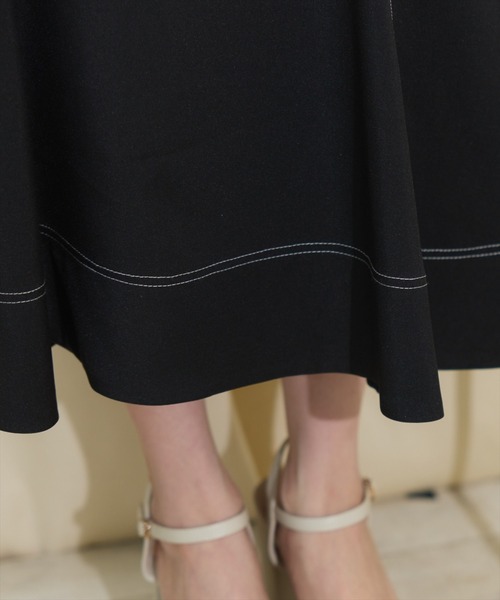 WILLSELECTION(ウィルセレクション)の「ドレープリボンマーメイドジャンスカ(ワンピース・レディース・ブラック/オフホワイト/ネイビー・FREE)」の18枚目の写真