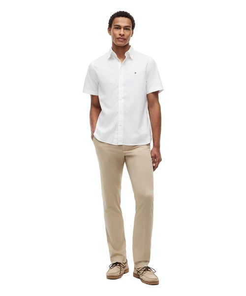 TOMMY HILFIGER（トミーヒルフィガー）の「オックスフォードソリッドショートスリーブシャツ（シャツ/ブラウス・メンズ・イエロー/ホワイト/マルチ/レッド/ピンク・LARGE/SMALL/MEDIUM/X-LARGE）」の12枚目の写真