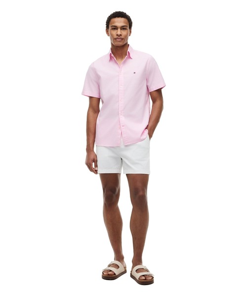 TOMMY HILFIGER（トミーヒルフィガー）の「オックスフォードソリッドショートスリーブシャツ（シャツ/ブラウス・メンズ・イエロー/ホワイト/マルチ/レッド/ピンク・LARGE/SMALL/MEDIUM/X-LARGE）」の10枚目の写真