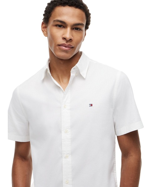 TOMMY HILFIGER（トミーヒルフィガー）の「オックスフォードソリッドショートスリーブシャツ（シャツ/ブラウス・メンズ・イエロー/ホワイト/マルチ/レッド/ピンク・LARGE/SMALL/MEDIUM/X-LARGE）」の9枚目の写真