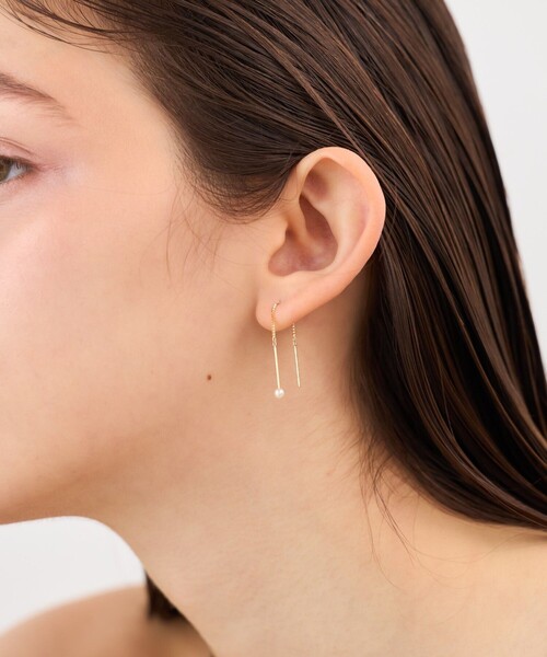ete ☆ K18YG パール アメリカンピアス K18YG パール アメリカンピアス(ピアス(両耳用))|ete(エテ