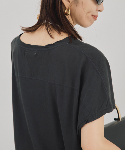 GREYCHORD（グレーコード）の「GREYCHORD グレイコード IVY Football design Tee LSGC00506NGR/SDG（Tシャツ/カットソー・レディース・ブラウン/チャコールグレー・FREE）」の18枚目の写真