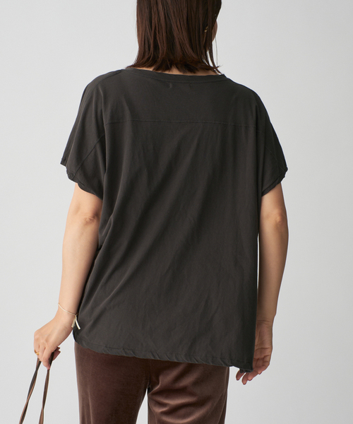 GREYCHORD（グレーコード）の「GREYCHORD グレイコード IVY Football design Tee LSGC00506NGR/SDG（Tシャツ/カットソー・レディース・ブラウン/チャコールグレー・FREE）」の21枚目の写真