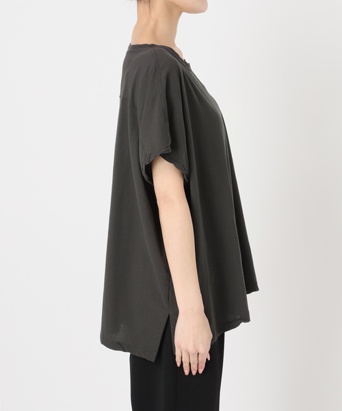 GREYCHORD（グレーコード）の「GREYCHORD グレイコード IVY Football design Tee LSGC00506NGR/SDG（Tシャツ/カットソー・レディース・ブラウン/チャコールグレー・FREE）」の12枚目の写真