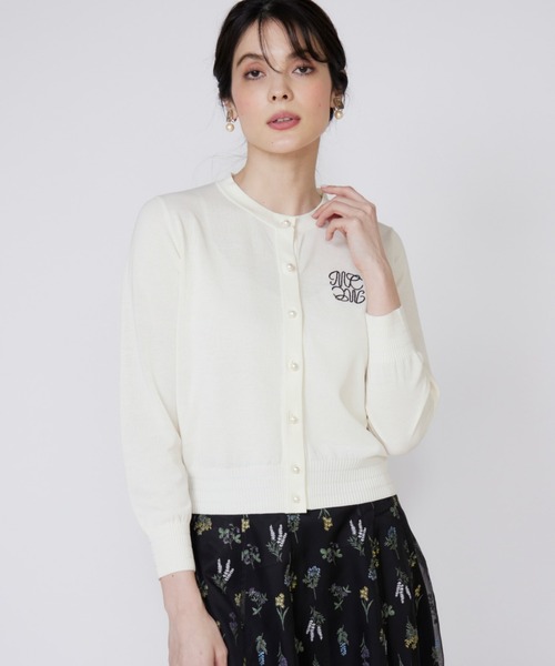 新品♡新作タグ付マーリエ ル カセットエフデ大きいサイズ17号カーディガン Maglie le cassetto｜マーリエ ル カセットのカーディガン/ボレロ