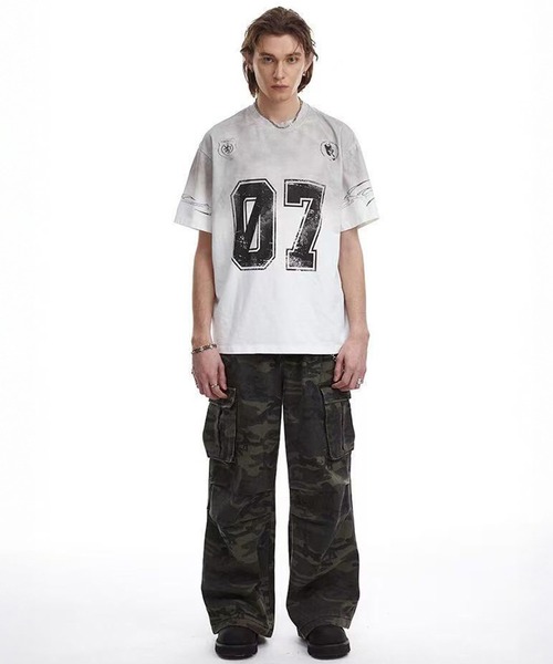 WESTSEA(ウエストシー)の「ヴィンテージ 半袖 ナンバリング ゲームシャツ(Tシャツ/カットソー・メンズ・ブラック/ホワイト・M/L/XL)」の8枚目の写真