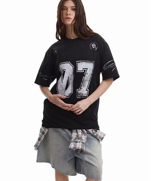 WESTSEA(ウエストシー)の「ヴィンテージ 半袖 ナンバリング ゲームシャツ(Tシャツ/カットソー・メンズ・ブラック/ホワイト・M/L/XL)」の16枚目の写真