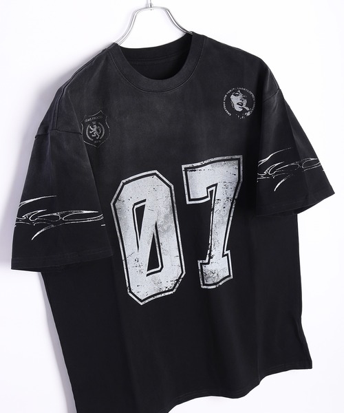 WESTSEA(ウエストシー)の「ヴィンテージ 半袖 ナンバリング ゲームシャツ(Tシャツ/カットソー・メンズ・ブラック/ホワイト・M/L/XL)」の13枚目の写真