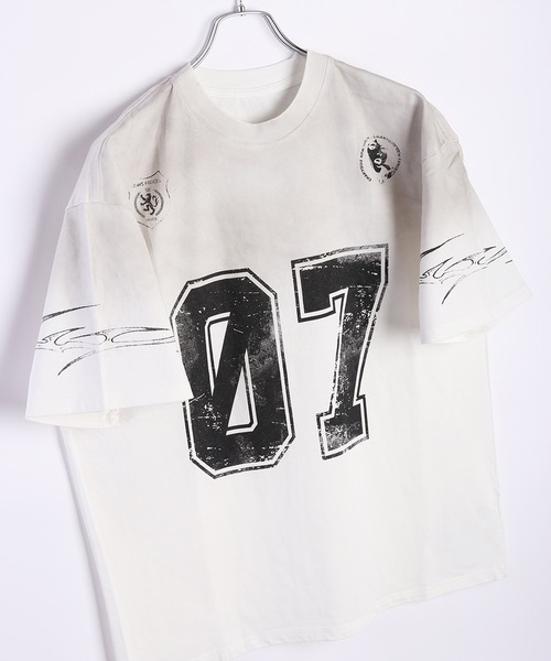 WESTSEA(ウエストシー)の「ヴィンテージ 半袖 ナンバリング ゲームシャツ(Tシャツ/カットソー・メンズ・ブラック/ホワイト・M/L/XL)」の5枚目の写真