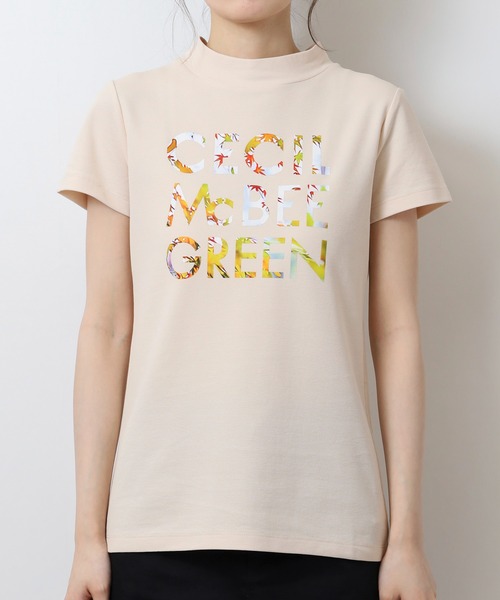 CECIL McBEE(セシルマクビー)の「FLOWER LOGO MOCK NECK(Tシャツ/カットソー・レディース・ベージュ/ホワイト・2(M)/1(S))」の14枚目の写真