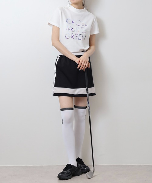 CECIL McBEE(セシルマクビー)の「FLOWER LOGO MOCK NECK(Tシャツ/カットソー・レディース・ベージュ/ホワイト・2(M)/1(S))」の9枚目の写真