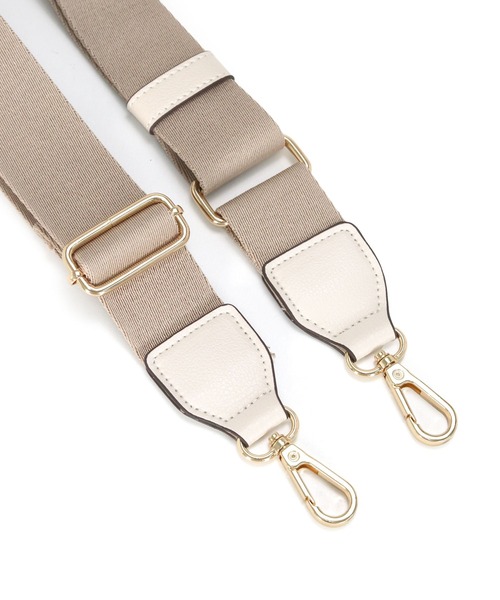 MIAN （ミアン）の「テープショルダーベルト（ショルダーバッグ・レディース・グレイッシュベージュ/ブラック・FREE）」の8枚目の写真