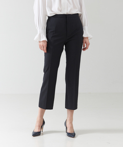 CINOH FRONT SLIT PANTS フロントスリット テーパードパンツ CINOH/チノ】BLACK FORMAL FRONT SLIT PANTS/ブラックフォーマル