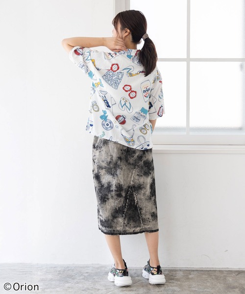 ブラウス シャツ 152728：orion×ScoLar リゾート柄シャツ レディース 152728：orion×ScoLar リゾート柄シャツ（シャツ/ブラウス