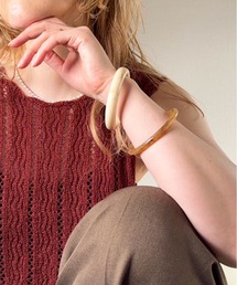 lus.（ラスドット）の「lus. バイカラーセットアクリルバングル（バングル/リストバンド）」