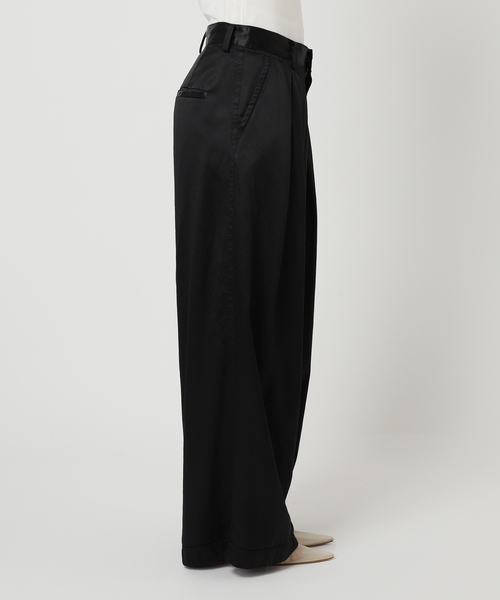 plage（プラージュ）の「R’IAM キュプラ ワイドパンツ（その他パンツ・レディース・ベージュ/ブラック・38/36/34）」の7枚目の写真