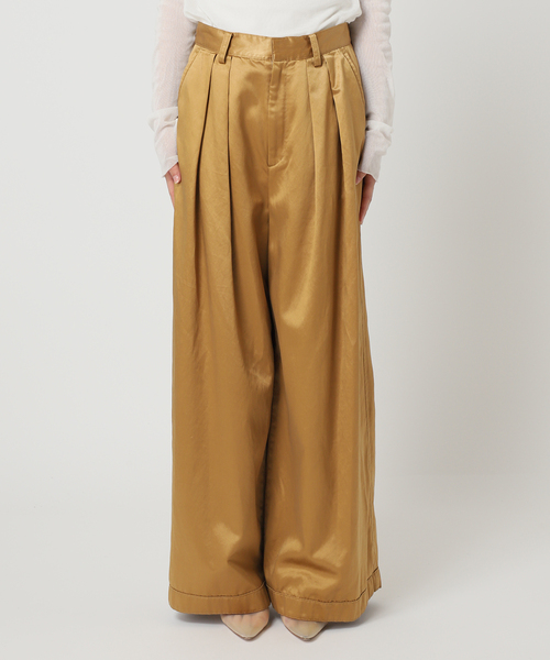 plage（プラージュ）の「R’IAM キュプラ ワイドパンツ（その他パンツ・レディース・ベージュ/ブラック・38/36/34）」の16枚目の写真