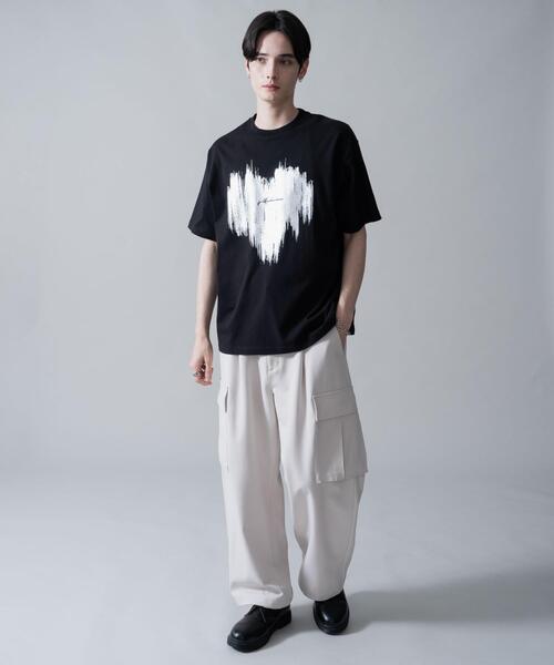 BROWNY（ブラウニー）の「BROWNY/シルバープリントT（Tシャツ/カットソー・メンズ・ホワイト/ブラック・LARGE/MEDIUM）」の4枚目の写真