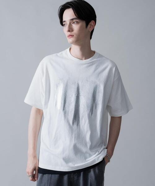 BROWNY（ブラウニー）の「BROWNY/シルバープリントT（Tシャツ/カットソー・メンズ・ホワイト/ブラック・LARGE/MEDIUM）」の10枚目の写真