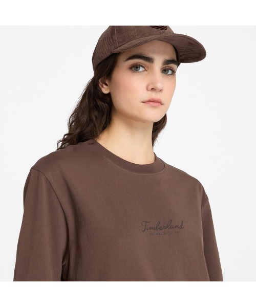 Timberland(ティンバーランド)の「半袖 コンフォート Tシャツ レディース(Tシャツ/カットソー・レディース・ダークブラウン・LARGE/MEDIUM/SMALL)」の3枚目の写真