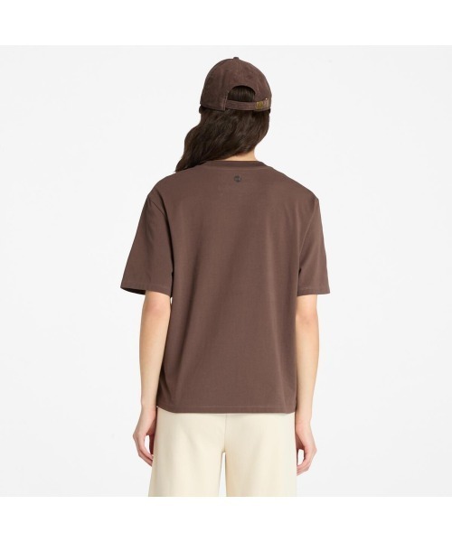 Timberland(ティンバーランド)の「半袖 コンフォート Tシャツ レディース(Tシャツ/カットソー・レディース・ダークブラウン・LARGE/MEDIUM/SMALL)」の4枚目の写真