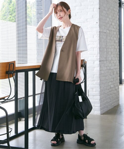 ikka(イッカ)の「ロゴフォトプリントT(Tシャツ/カットソー・レディース・ホワイト/ピンク/チャコール/ミント/その他1/オフホワイト・M/L/S)」の22枚目の写真