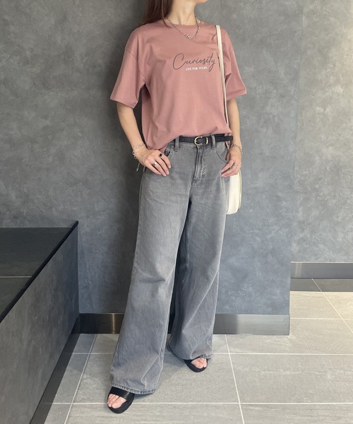 ikka(イッカ)の「ロゴフォトプリントT(Tシャツ/カットソー・レディース・ホワイト/ピンク/チャコール/ミント/その他1/オフホワイト・M/L/S)」の12枚目の写真