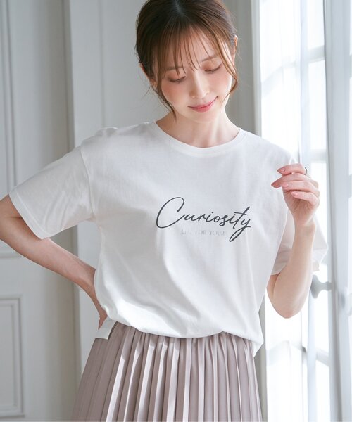 ikka(イッカ)の「ロゴフォトプリントT(Tシャツ/カットソー・レディース・ホワイト/ピンク/チャコール/ミント/その他1/オフホワイト・M/L/S)」の18枚目の写真