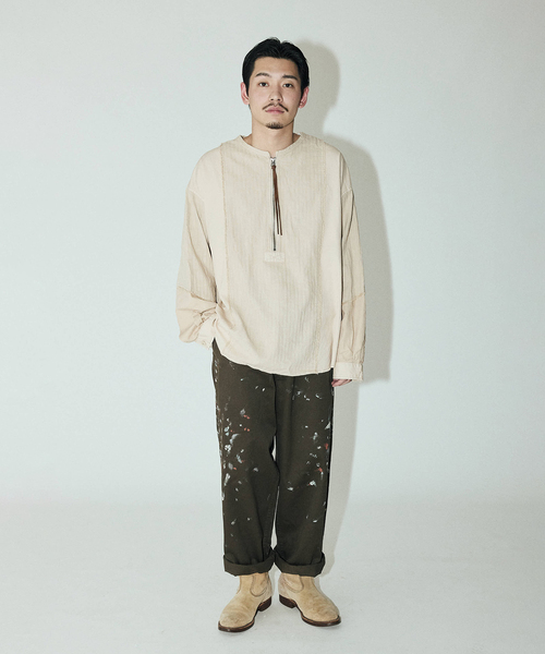 JOURNAL STANDARD J.S HOMESTEAD（ジャーナルスタンダードホームステッド）の「J.S.Homestead / スプラッシュ ビッグ チノ パンツ（チノパンツ・メンズ・ブラック/ベージュ/ブラウン・MEDIUM/LARGE）」の16枚目の写真