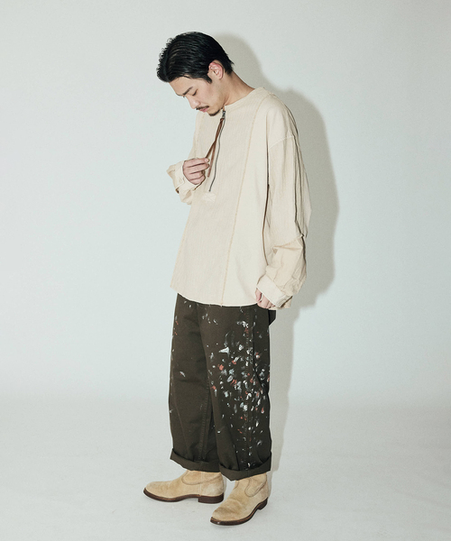 JOURNAL STANDARD J.S HOMESTEAD（ジャーナルスタンダードホームステッド）の「J.S.Homestead / スプラッシュ ビッグ チノ パンツ（チノパンツ・メンズ・ブラック/ベージュ/ブラウン・MEDIUM/LARGE）」の17枚目の写真