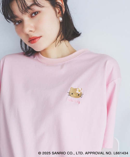 【ROPE' PICNIC】×ハローキティ 天竺素材 アソートTシャツ ROPÉ PICNIC(ロペピクニック) / 【ROPE' PICNIC×ハローキティ