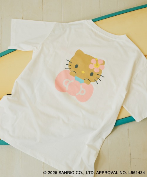 ROPE' PICNIC(ロペピクニック)の「【ROPE' PICNIC×ハローキティ コラボ】日焼けハローキティ アソートTシャツ(Tシャツ/カットソー・レディース・ホワイト/ホワイト系その他/ピンク/ブラック・FREE)」の13枚目の写真