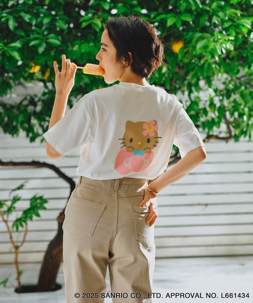 【ROPE' PICNIC】×ハローキティ 天竺素材 アソートTシャツ ROPÉ PICNIC(ロペピクニック) / 【ROPE' PICNIC×ハローキティ