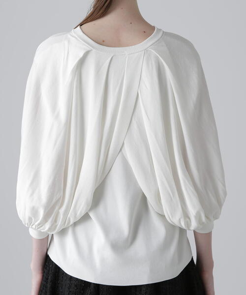 ADORE(アドーア)の「レイヤードスリーブニット(ニット/セーター・レディース・グリーン/ホワイト/ネイビー・38)」の9枚目の写真