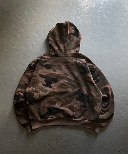 MandO（Auntie Rosa）（エムオー）の「ウッドランドカモダブルフェイスジップパーカー（パーカー・メンズ・ブラウン/ベージュ・LARGE/MEDIUM）」の18枚目の写真